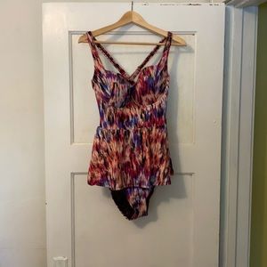 Torrid 0X Peplum Underwire Swimsuit 🩱